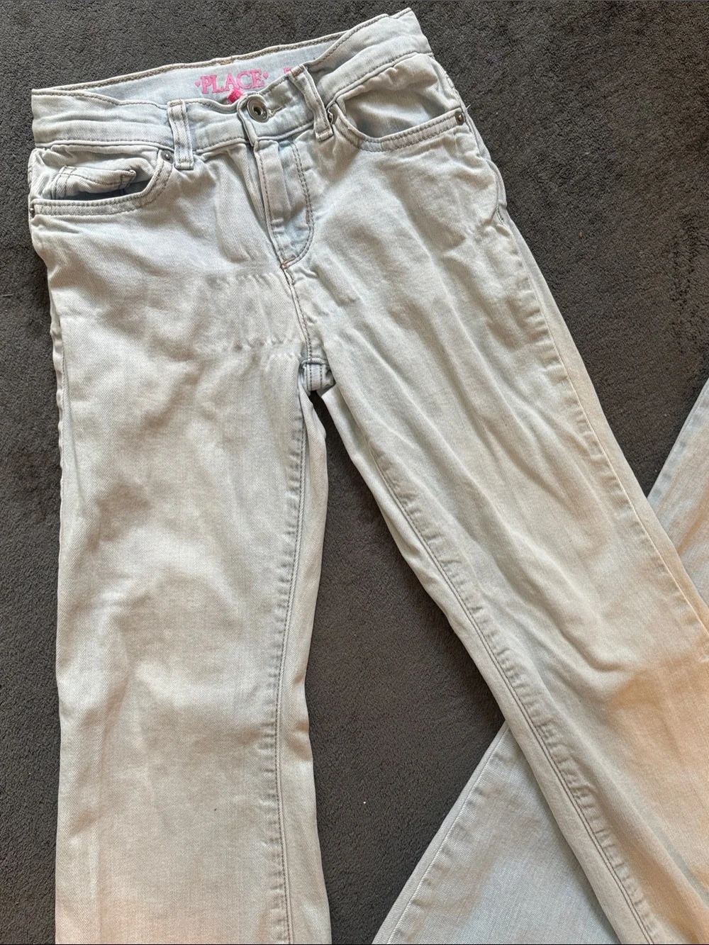 The Children's Place Light Gray Bootcut Jeans